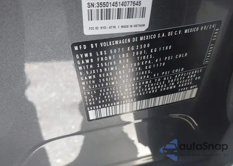 2024 Volkswagen Tiguan 2.0T Se R-Line Black z USA, uszkodzony, nr VIN 3VV8B7AX4RM199583